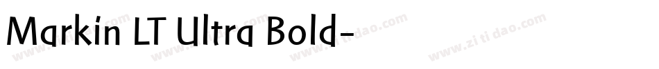 Markin LT Ultra Bold字体转换